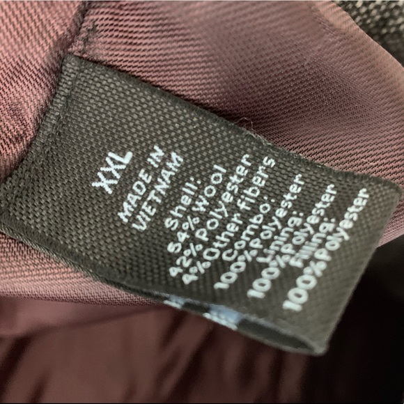 Marc Anthony XXL Black Wool Lined Jacket Coat - Picture 6 of 6